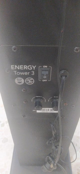 Torre de sonido Energy Sistem Negra