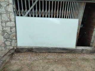 Pizarra blanca metálica