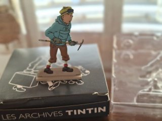 Figura plana plomo Tintín Alpinista/Tíbet (Atlas)