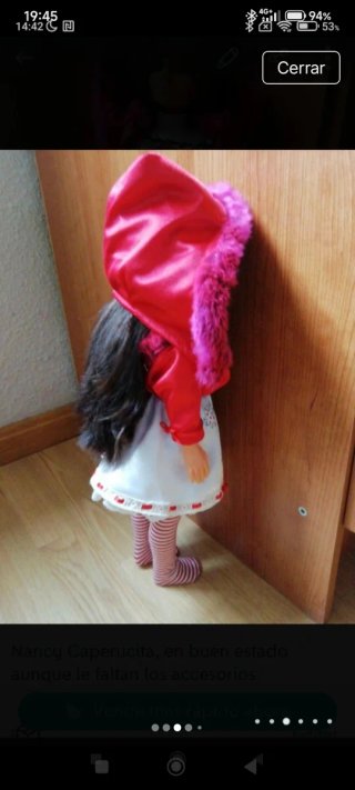 Nancy Caperucita con accesorios