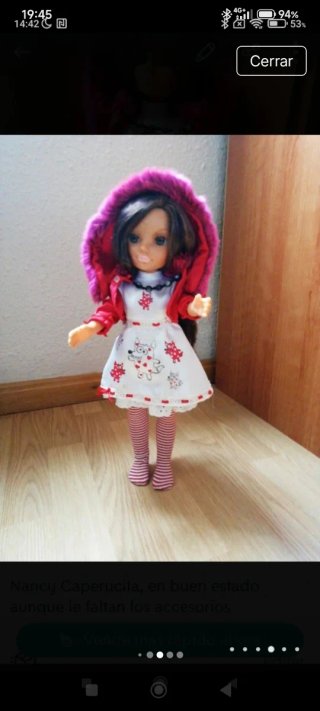 Nancy Caperucita con accesorios