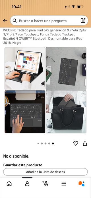 Funda con teclado para iPad