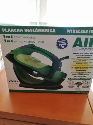 Plancha de vapor inalambrica Air Vapore