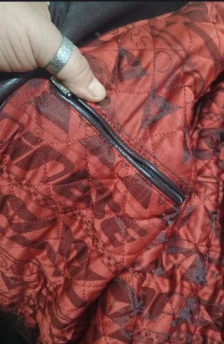 Giacca biker Dainese vera pelle color prugna!