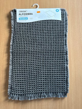 Alfombra de baño gris nueva (5 unidades)