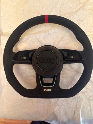 Volante audi S-line cuero alcantara