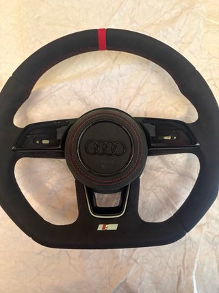 Volante audi S-line cuero alcantara