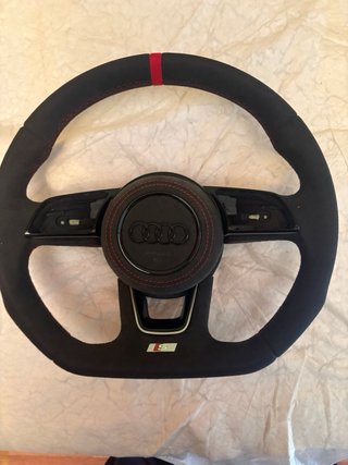 Volante audi S-line cuero alcantara