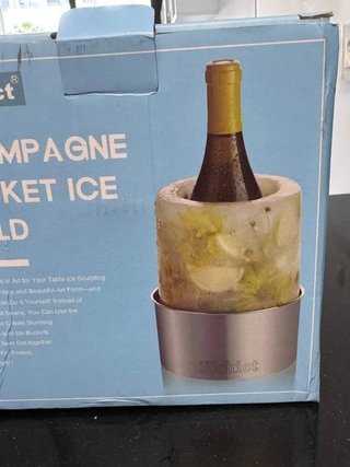 Cubitera molde hielo enfriador botella champán