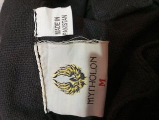 Ropón Oberon Negro Lona Talla Única