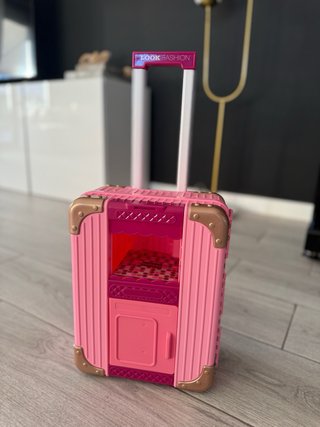 Tocador Maleta Juguete Niña Rosa con luz