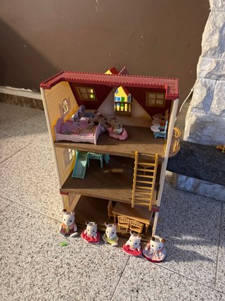 Casa Muñecas Sylvanian Families Lote