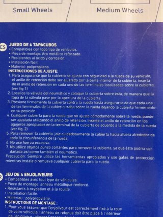 Tapacubos Sparco a estrenar