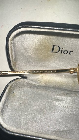 Gafas Dior Doradas y Marrones