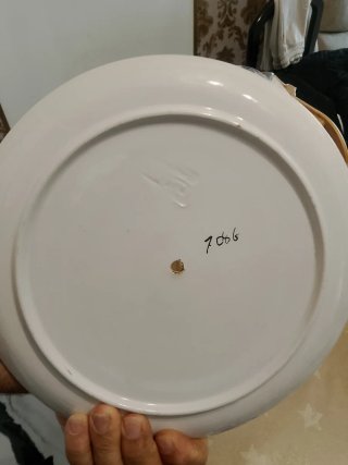 Juego 2 Platos Cerámica Frutas con agujeros