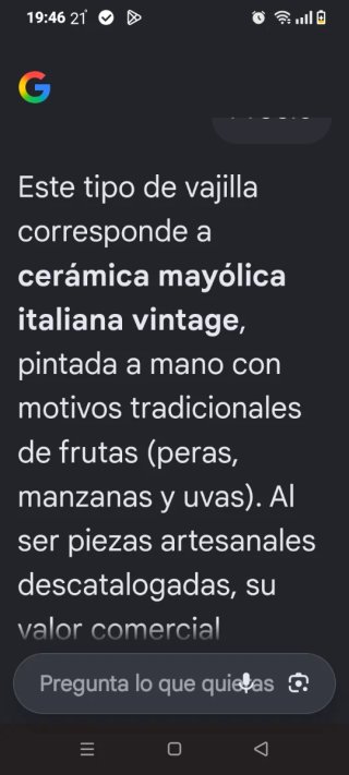 Juego 2 Platos Cerámica Frutas con agujeros