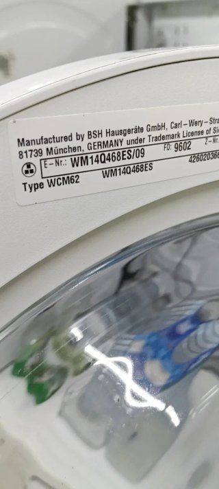 LAVADORA CARGA FRONTAL SIEMENS 8 KG RPM 1400