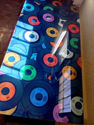 Mesa escritorio de cristal - Diseño Vinilos Retro