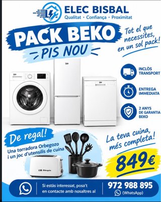 Pack Electrodomésticos Beko + Regalo
