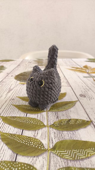 Gatto Amigurumi Peluche Grigio