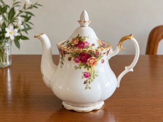 Juego de té Royal Albert porcelana, Country Roses