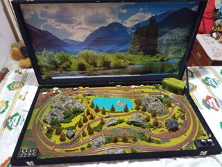 Maqueta Tren Escala Z en Maleta
