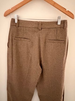 Pantalón Massimo Dutti Raya Diplomática Marrón