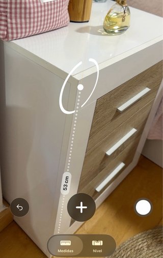 2 Mesitas de Noche Blancas y Madera