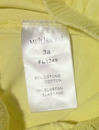 Talla 3 años. Pantalones amarillos MEILISA BAI.
