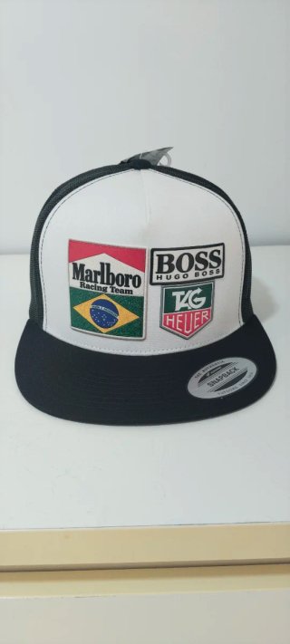 Gorra Team Marlboro Senn TAG Heuer Snapback Negra