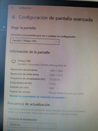Pantalla Philips 170S 17" 1024p