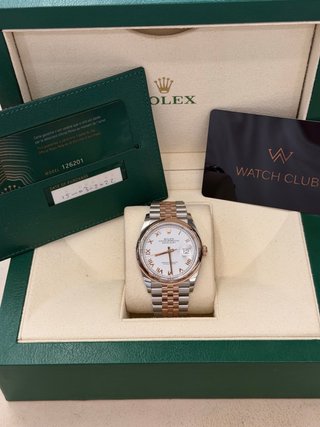 Rolex Datejust 36mm con stikers oro rosa y acero