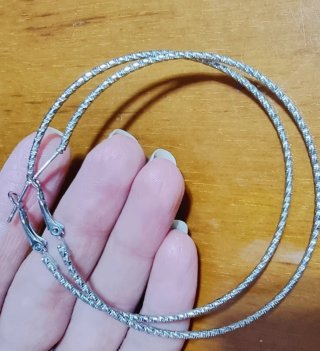 Orecchini a cerchio donna argento