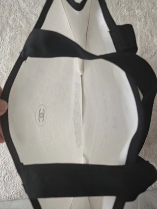 Bolsa Tote Chanel Nº5 Blanca y Negra