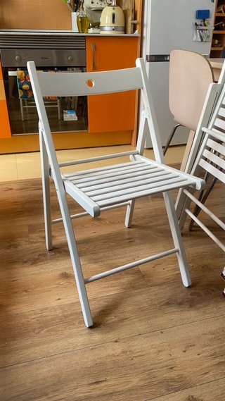2 Sillas plegables Ikea Terje blancas