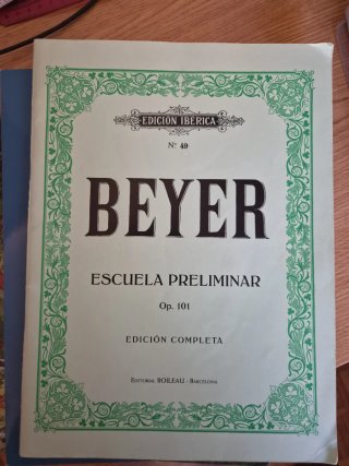 Beyer Escuela Preliminar Op. 101 Piano