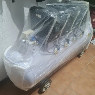 Compresor HBM 200L 4 motores sin aceite