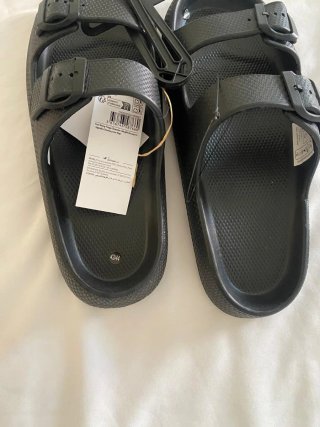 Sandalias negras Auchan Talla 43