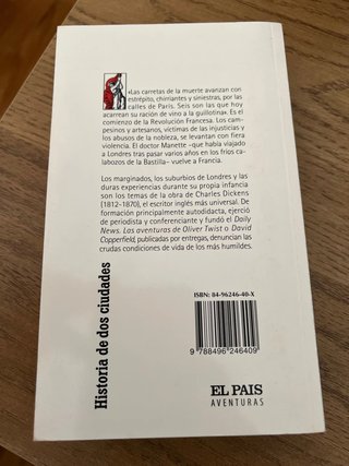Libro “Historia de dos ciudades”