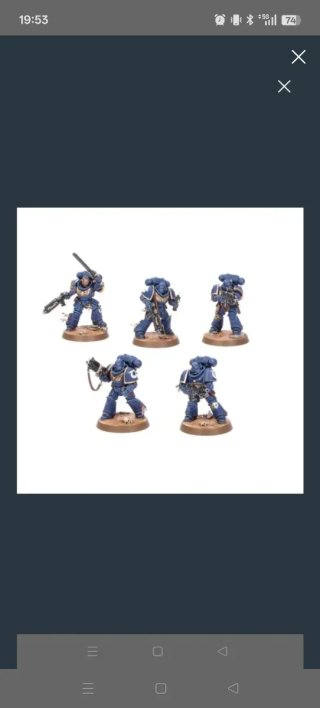 5 Marines Intercesores Warhammer 40k en MATRIZ