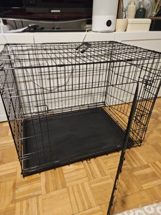 Jaula para perro negra