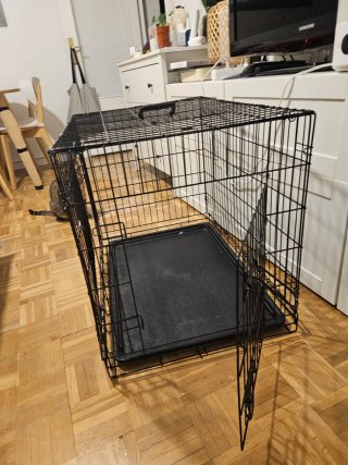 Jaula para perro negra