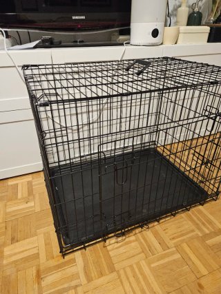 Jaula para perro negra