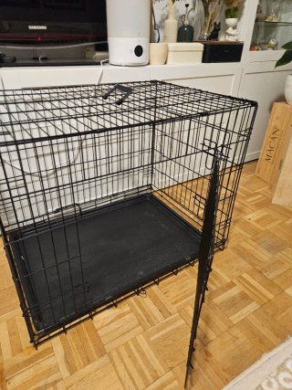 Jaula para perro negra