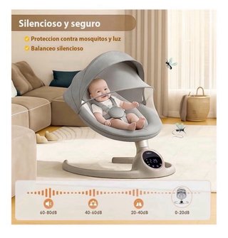 Silla Mecedora Eléctrica Bebé 0-9kg BEBE2LUXE