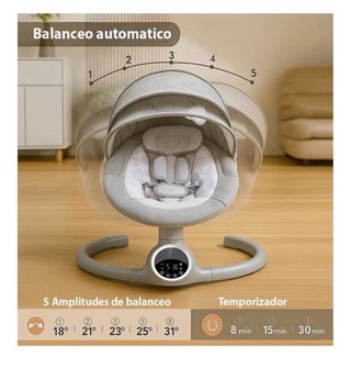 Silla Mecedora Eléctrica Bebé 0-9kg BEBE2LUXE