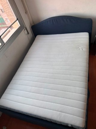 Cama 1.40x2m + Colchón Ortopédico