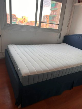 Cama 1.40x2m + Colchón Ortopédico