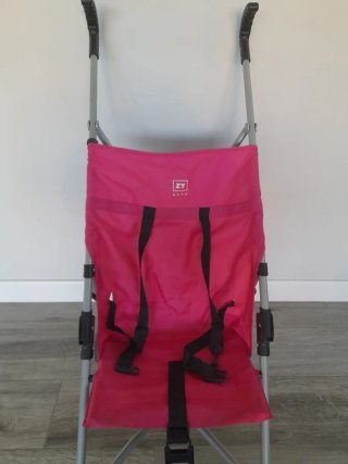 Carrito de bebé plegable rosa ZY