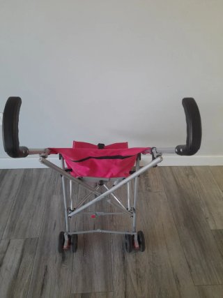 Carrito de bebé plegable rosa ZY